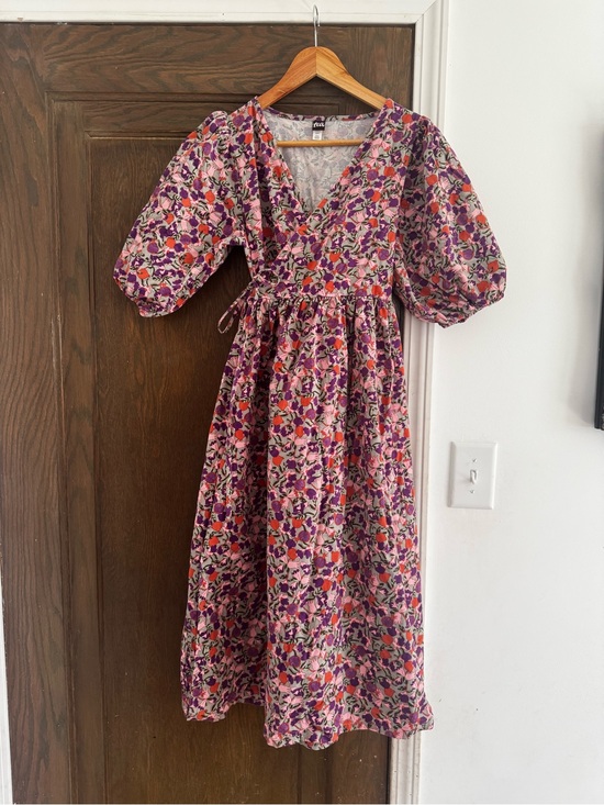 Tea Collection Dresses & Skirts - Women’s Fig Floral Puff-Sleeve Dress size Small